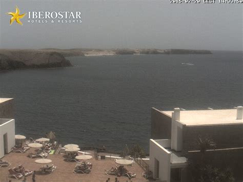 Webcam Playa Blanca Lanzarote Canary Islands beaches. Live。